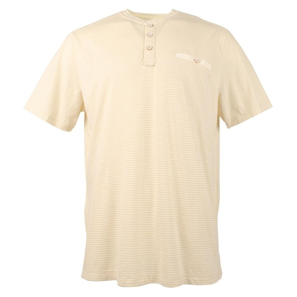 Tommy Bahama Schooner Stripe Henley T-Shirt Mens Small Bleached Sand